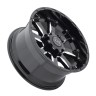 Black Rhino 1790SRA126135B87 Sierra Wheel Gloss Black W/Milled Spokes 17x9 +12