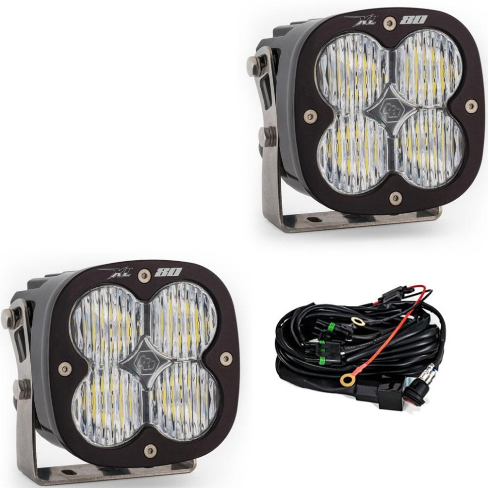 Комплект додаткових LED фар 4.43x4.43" Wide Cornering XL80 Baja Designs 677805