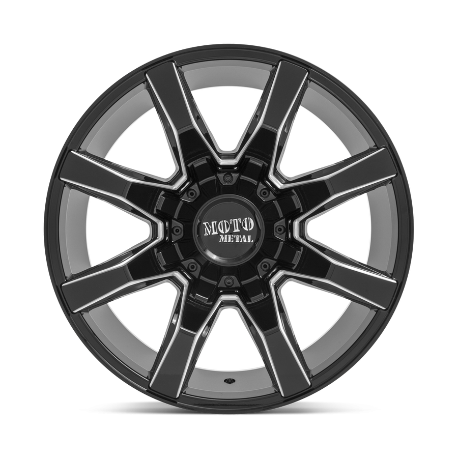 Колесный диск Moto Metal Spider Gloss Black Milled 20x9 ET+18 MO80429067918
