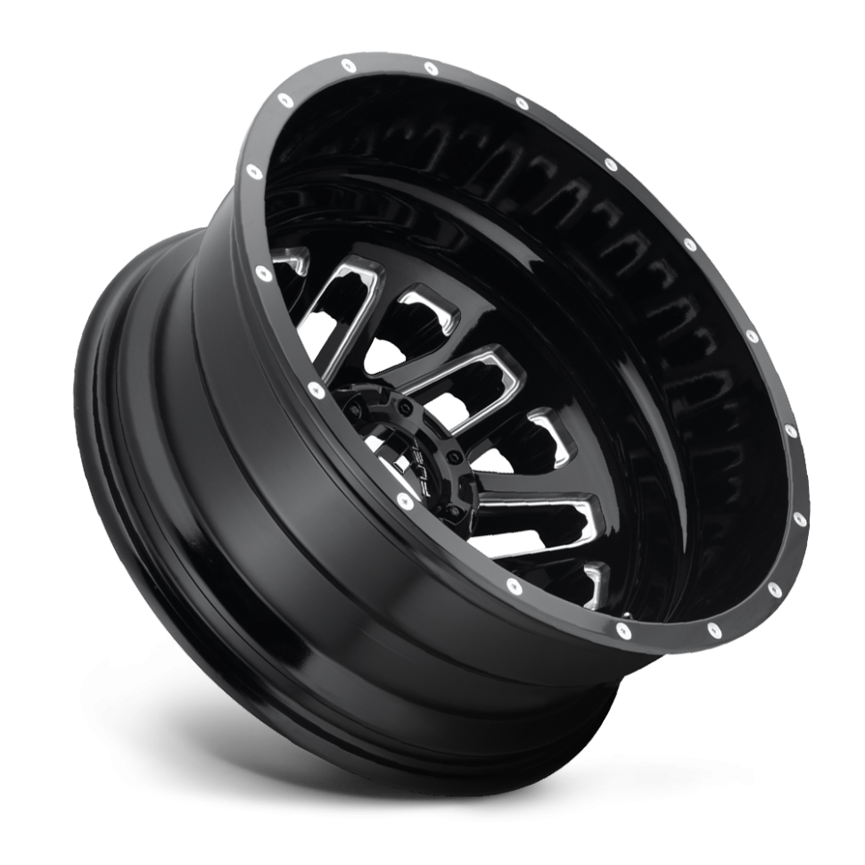 Fuel Off Road D58120828D25 Triton Dually Wheel Gloss Black Milled 20x8.3 -214