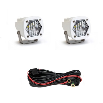 Baja Designs 387805WT S1 2.1x2.1" Wide Cornering LED Auxiliary Light Pod Pair