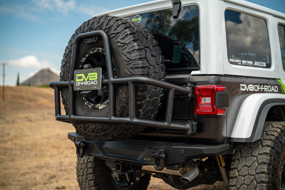 DV8 Offroad TCJL-14 Tire Carrier Jeep Wrangler JL 18-25