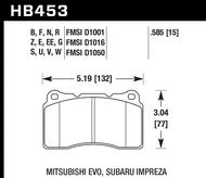 Передние тормозные колодки Chevrolet Camaro/Corvette/Ford Mustang/Toyota 86 14-20 Hawk Performance HT-10 HB453S.585