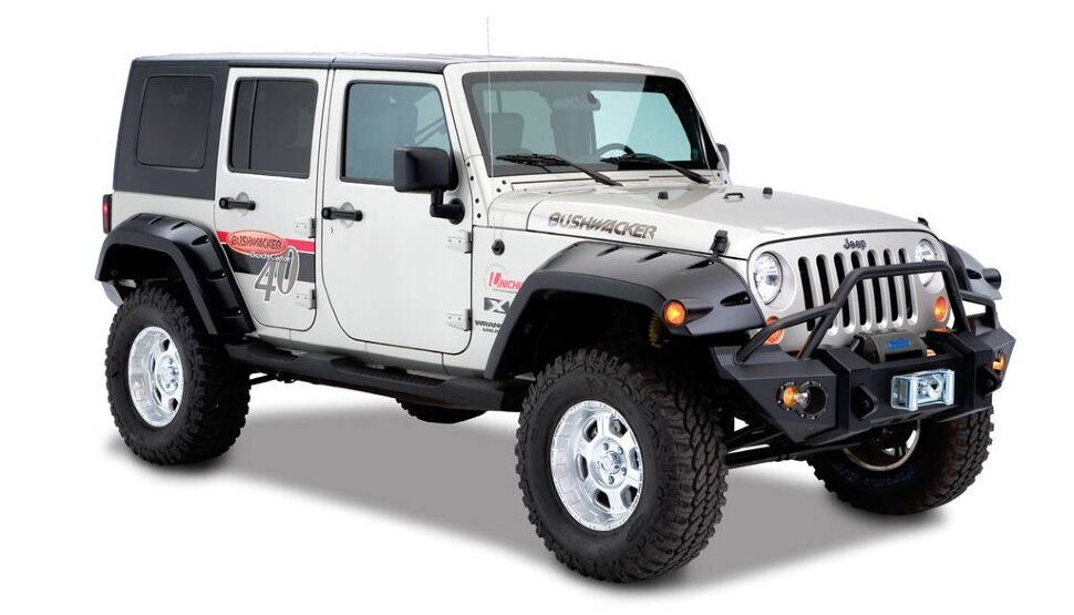 Расширители колесных арок Jeep Wrangler JK 07-18 задн 2шт. Max Coverage Bushwacker 10044-02