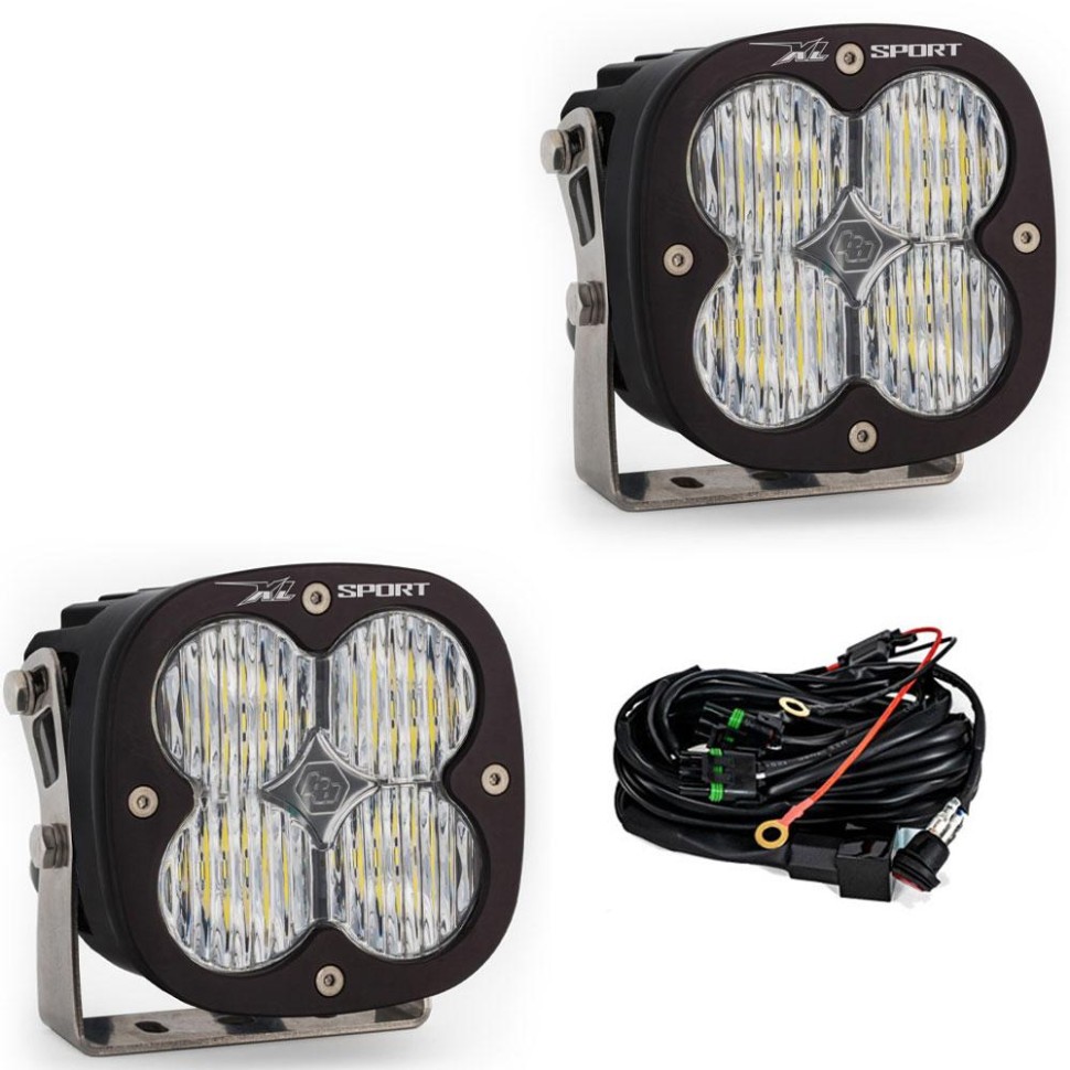 Комплект додаткових LED фар 4.43x4.43" Wide Cornering XL Sport Baja Designs 567805