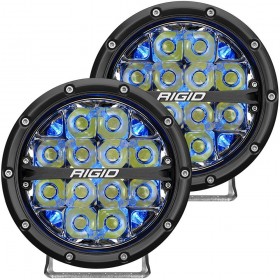 Дополнительные led фары 6&quot; Дальний свет синяя подсветка (пара) 360-Series Rigid Industries 36202