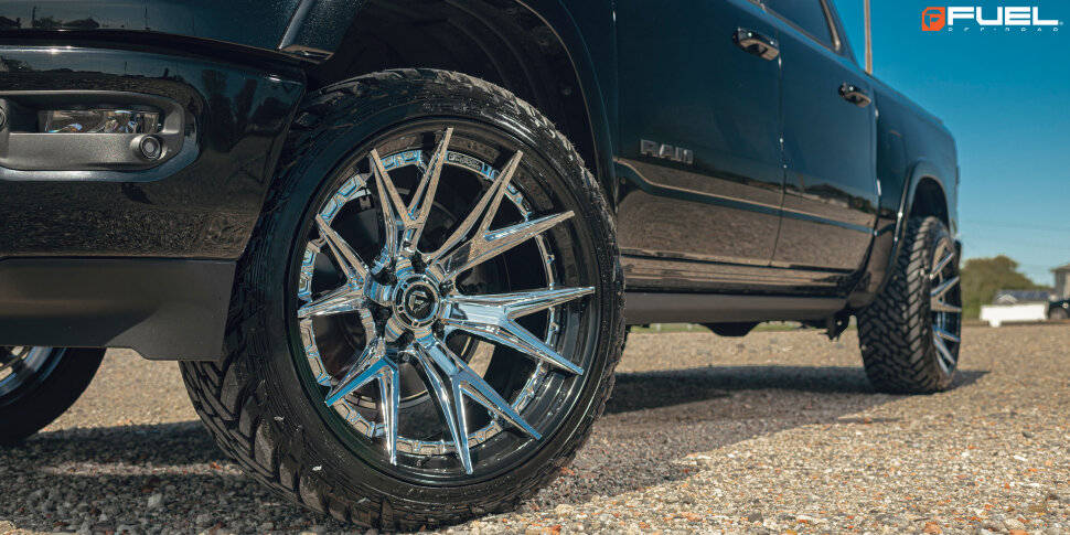 Fuel Off Road FC402MX24126844N Catalyst Wheel Matte Black W/Gloss Black Lip 24x12 -44