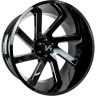 Arkon Off-Road K10126401743 Lincoln Wheel Gloss Black With Milled Spoke Edges 26x14 -81