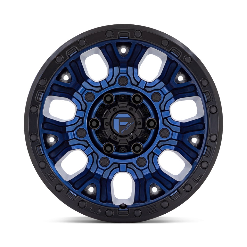 Fuel Off Road D82717907545 Traction Wheel Dark Blue W/Black Ring 17x9 -12