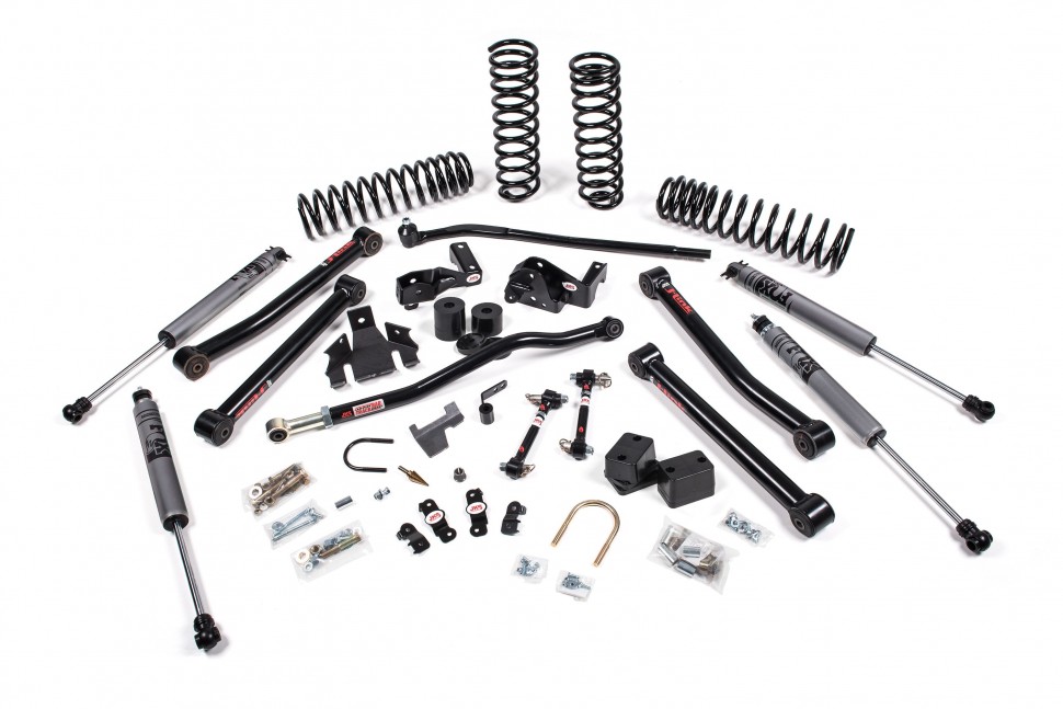 JKS JSPEC113K J-Konnect Suspension Lift Kit 3.5" W/Jspec Shocks Jeep Wrangler JK 07-18 4Door