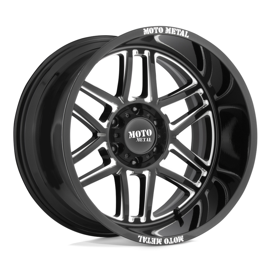 Moto Metal MO99221087318N Folsom Wheel Gloss Black Milled 20x10 -18
