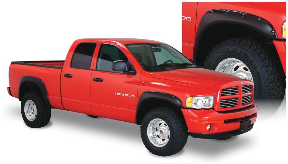 Bushwacker 50911-02 Pocket Style Fender Flares Set 4 PC Dodge Ram 1500/2500/3500 06-09
