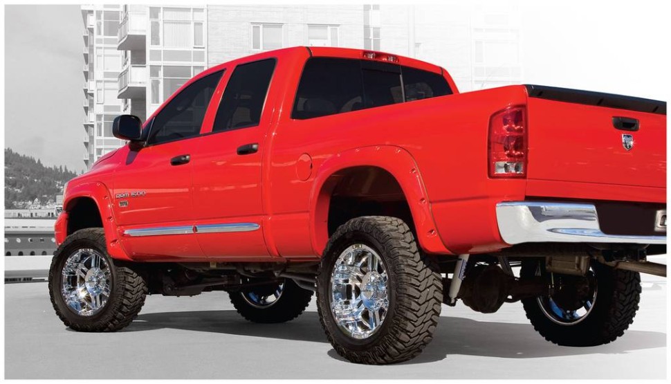 Bushwacker 50911-02 Pocket Style Fender Flares Set 4 PC Dodge Ram 1500/2500/3500 06-09