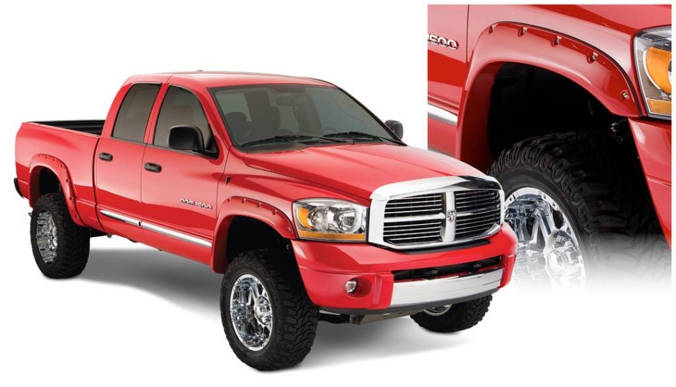 Bushwacker 50911-02 Pocket Style Fender Flares Set 4 PC Dodge Ram 1500/2500/3500 06-09