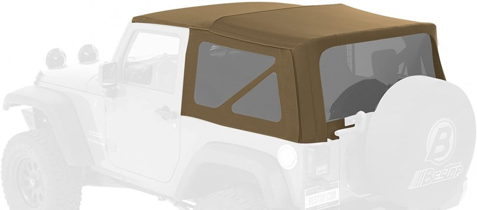 М`який дах софт Топ Jeep Wrangler JK 07-18 2 Door (Tan) Supertop NX Bestop 5482271