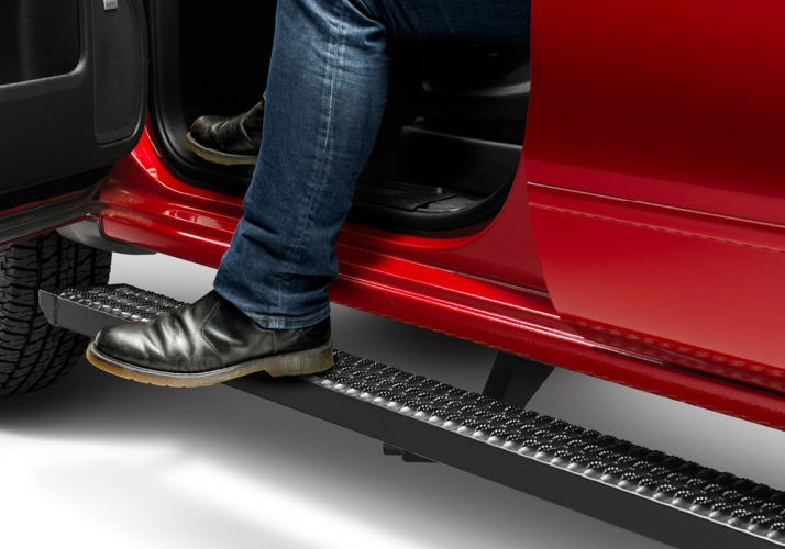 N-FAB GFC17QC-TX Growler Running Boards Chevrolet Silverado/GMC Sierra 2500/3500 17-19 Double Cab