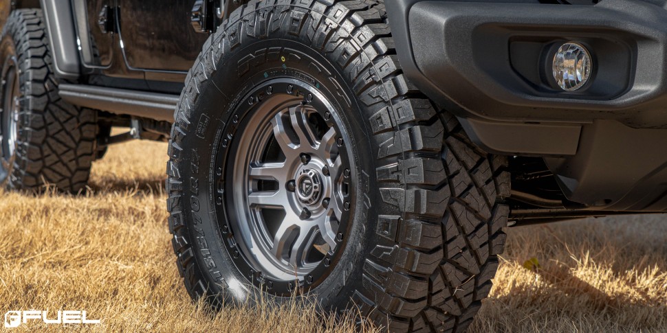 Fuel Off Road D70117907545 Ammo Wheel Matte Gun Metal Black Bead Ring 17x9 -12