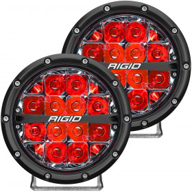 Дополнительные led фары 6&quot; Дальний свет красная подсветка (пара) 360-Series Rigid Industries 36203