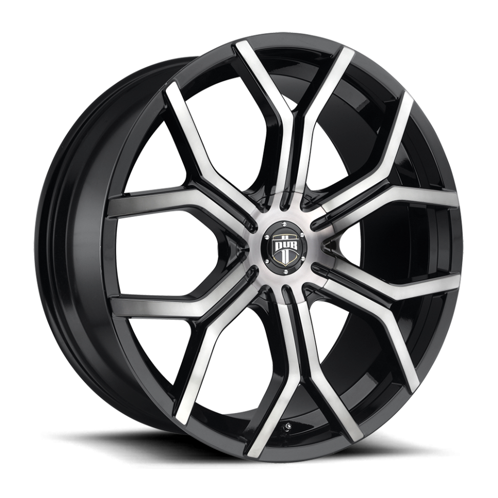 DUB Wheels S209249597+30 Royalty S209 Wheel Gloss Machined Double Dark Tint 24x9.5 +30