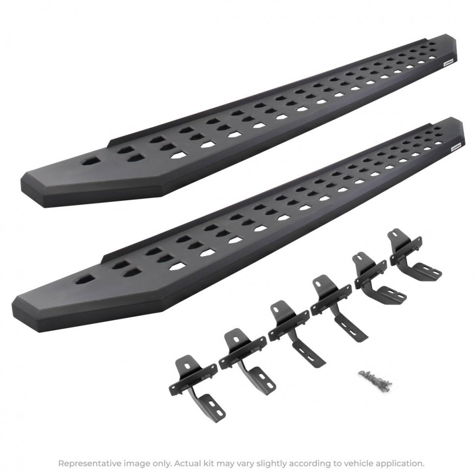 Go Rhino 69442987PC RB20 Running Boards Toyota Tacoma 06-23 Double Cab