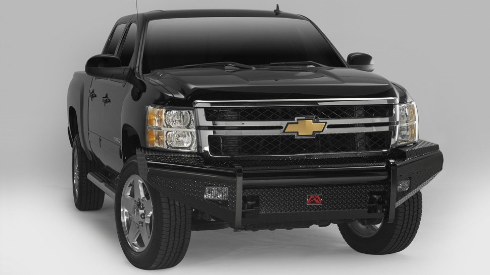 Передний бампер Black Steel Chevrolet Silverado 2500/3500 15-19 Fab Fours CH14-S3061-1