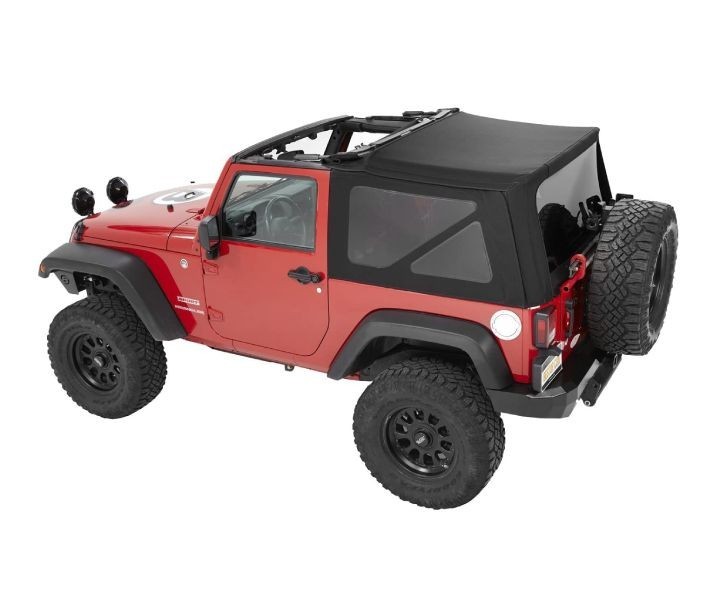 Bestop 5482217 Supertop NX Soft Top Jeep Wrangler JK 07-18 2 Door (Black Twill)