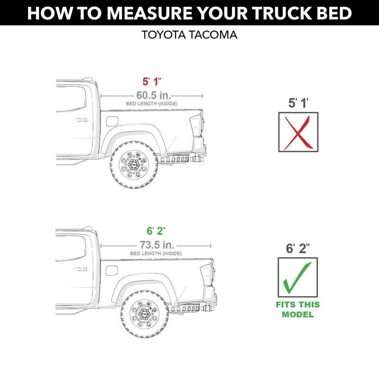 Extang 92835 Trifecta 2.0 Soft Folding Tonneau Cover Toyota Tacoma 16-23 6'2"