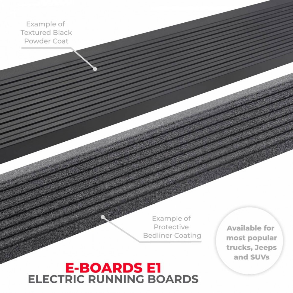 Go Rhino 20417687PC E-Board Electric Running Boards Ford F-250/F-350 08-16