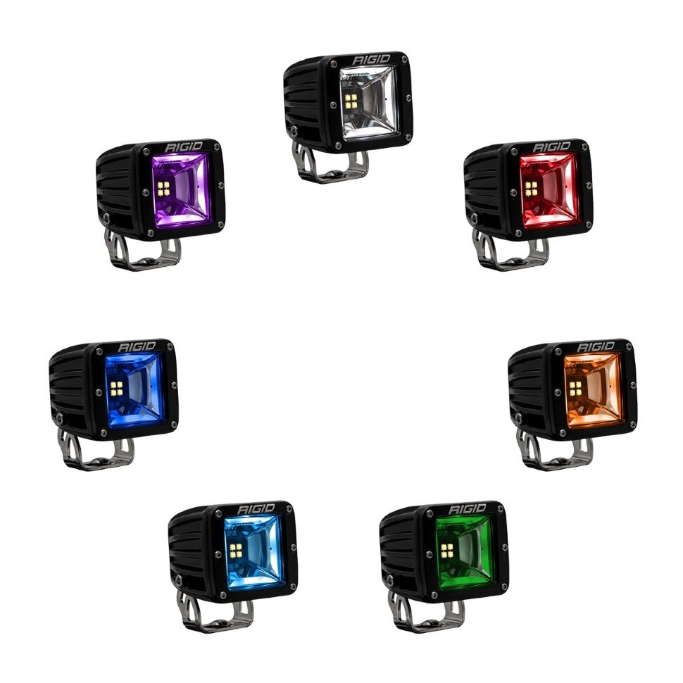 Rigid Industries 682053 Radiance Light (Pair) W/Backlit RGB 3" Scene/Light