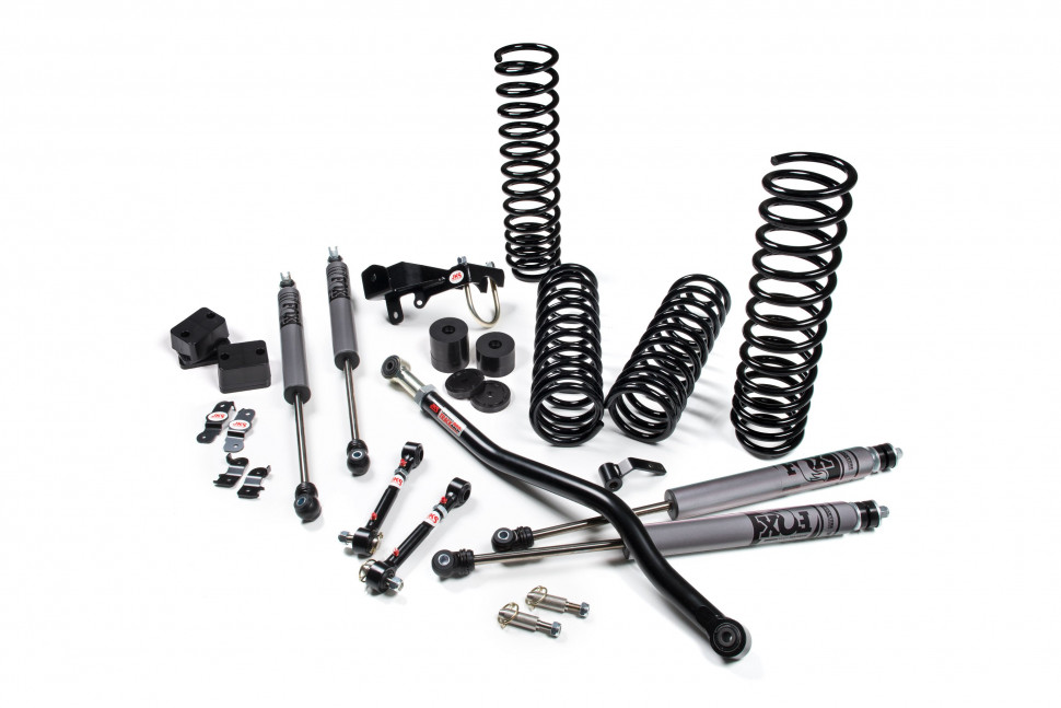 JKS JSPEC107KFP J-Venture Suspension Lift Kit 2.5" W/FOX 2.0 Performance Series Shocks Jeep Wrangler JK 07-18 2Door