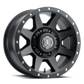 Icon Vehicle Dynamics 1817858150SB Rebound HD Wheel Satin Black 17x8.5 Offset +6