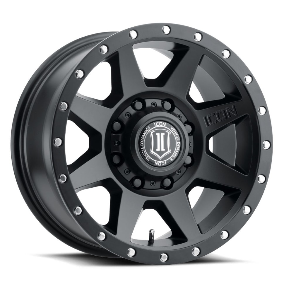 Icon Vehicle Dynamics 1817858150SB Rebound HD Wheel Satin Black 17x8.5 Offset +6