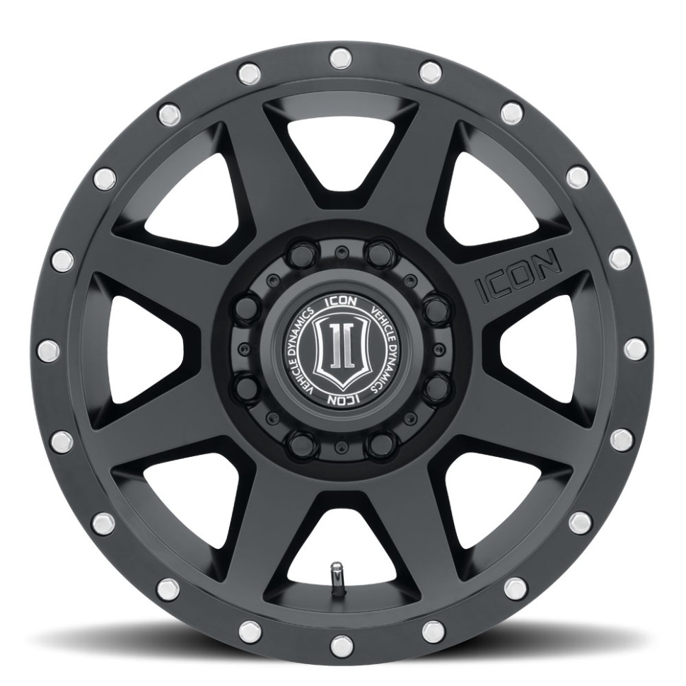 Icon Vehicle Dynamics 1817858150SB Rebound HD Wheel Satin Black 17x8.5 Offset +6