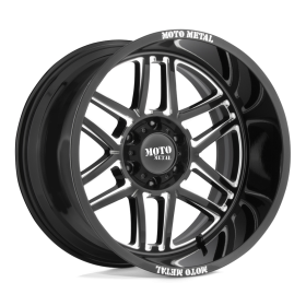 Колісний диск Moto Metal Folsom Gloss Black Milled 20x12 ET-44 MO99221285344N
