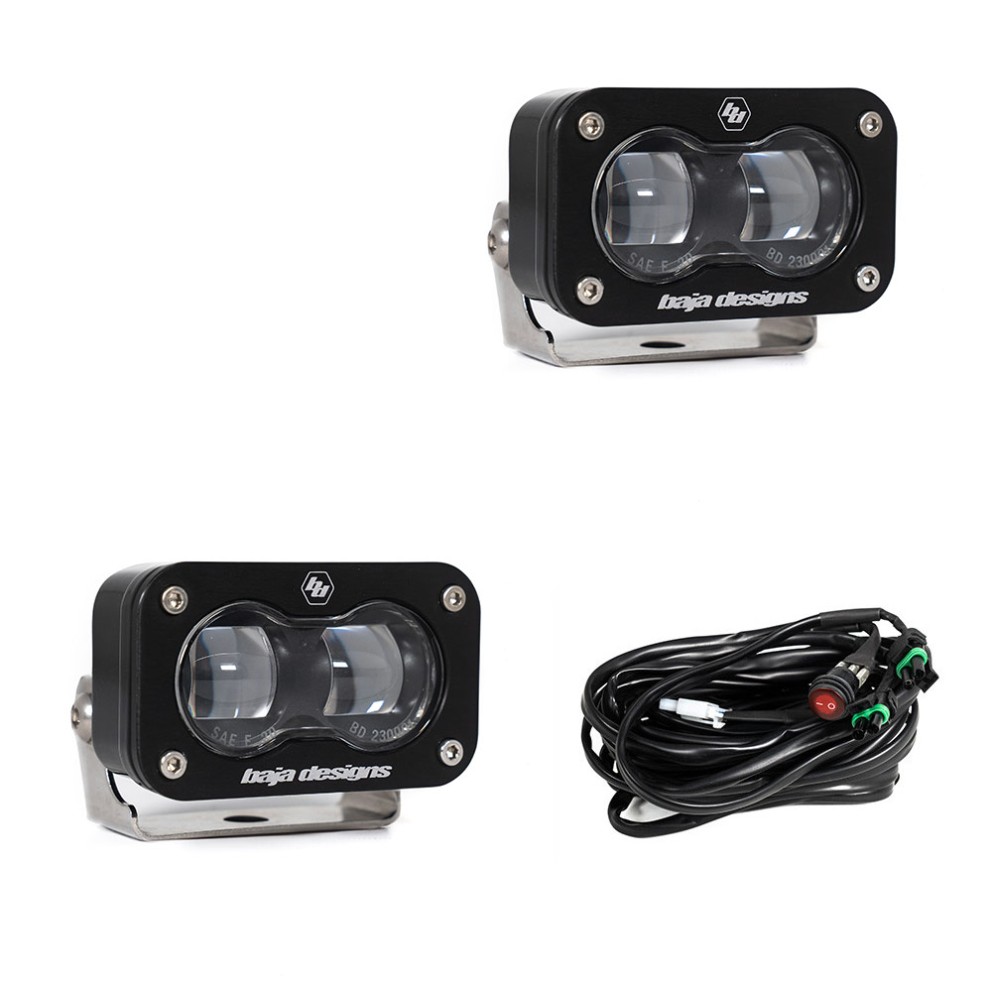 Комплект дополнительных LED фар 1.76x2.93" SAE S2 Sport Baja Designs 237801