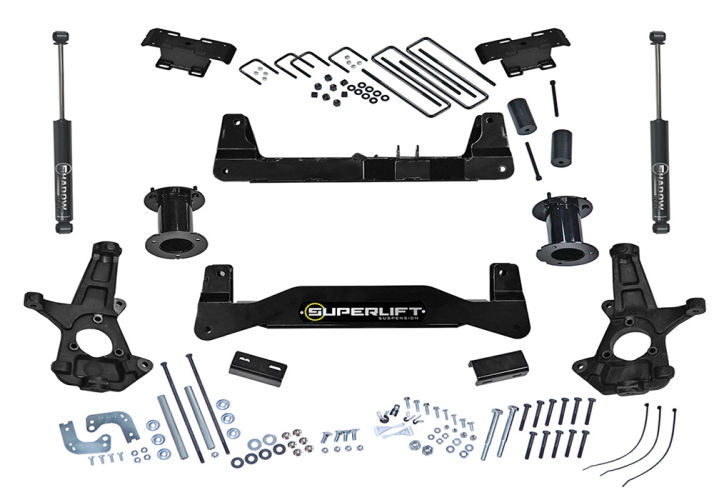 Superlift K180 Suspension Lift Kit 6.5" Chevrolet Silverado 1500/GMC Sierra 1500 07-16 (Shadow Shocks)