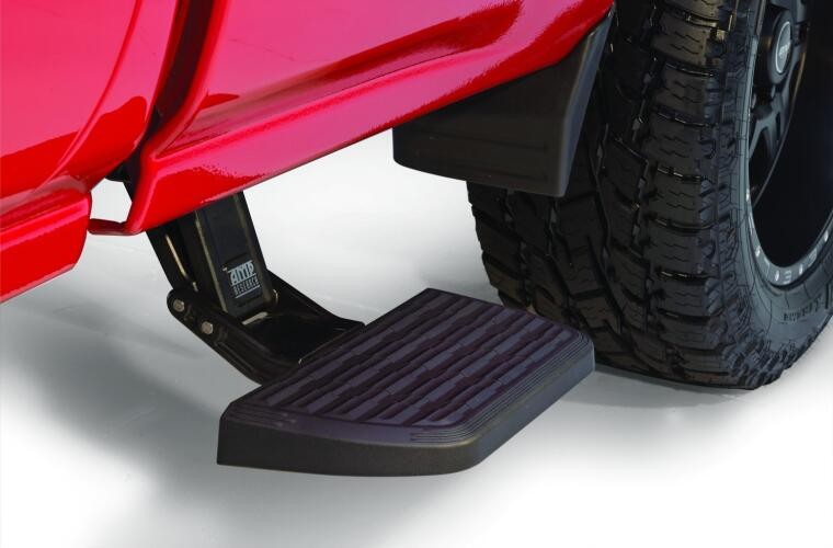 AMP Research 75407-01A BedStep2 Retractable Truck Bed Side Step Chevrolet Silverado 1500/2500 14-19