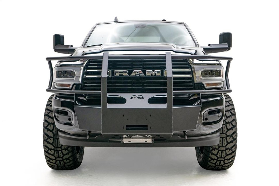 Крепление для лебёдки с защитной дугой Dodge Ram 2500/3500 19-24 Fab Fours DR19-N4470-1