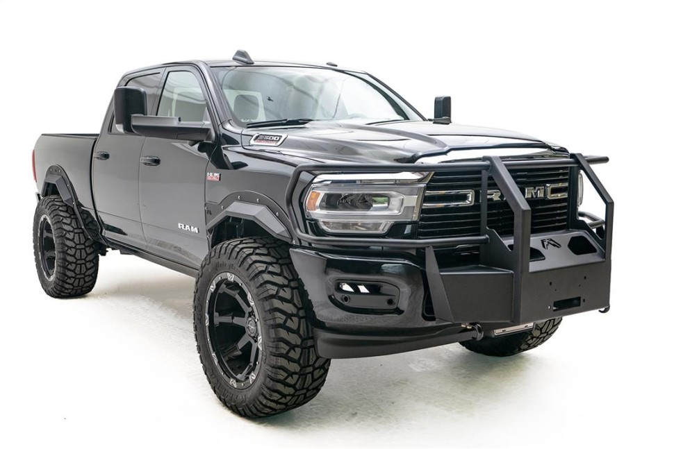 Крепление для лебёдки с защитной дугой Dodge Ram 2500/3500 19-24 Fab Fours DR19-N4470-1