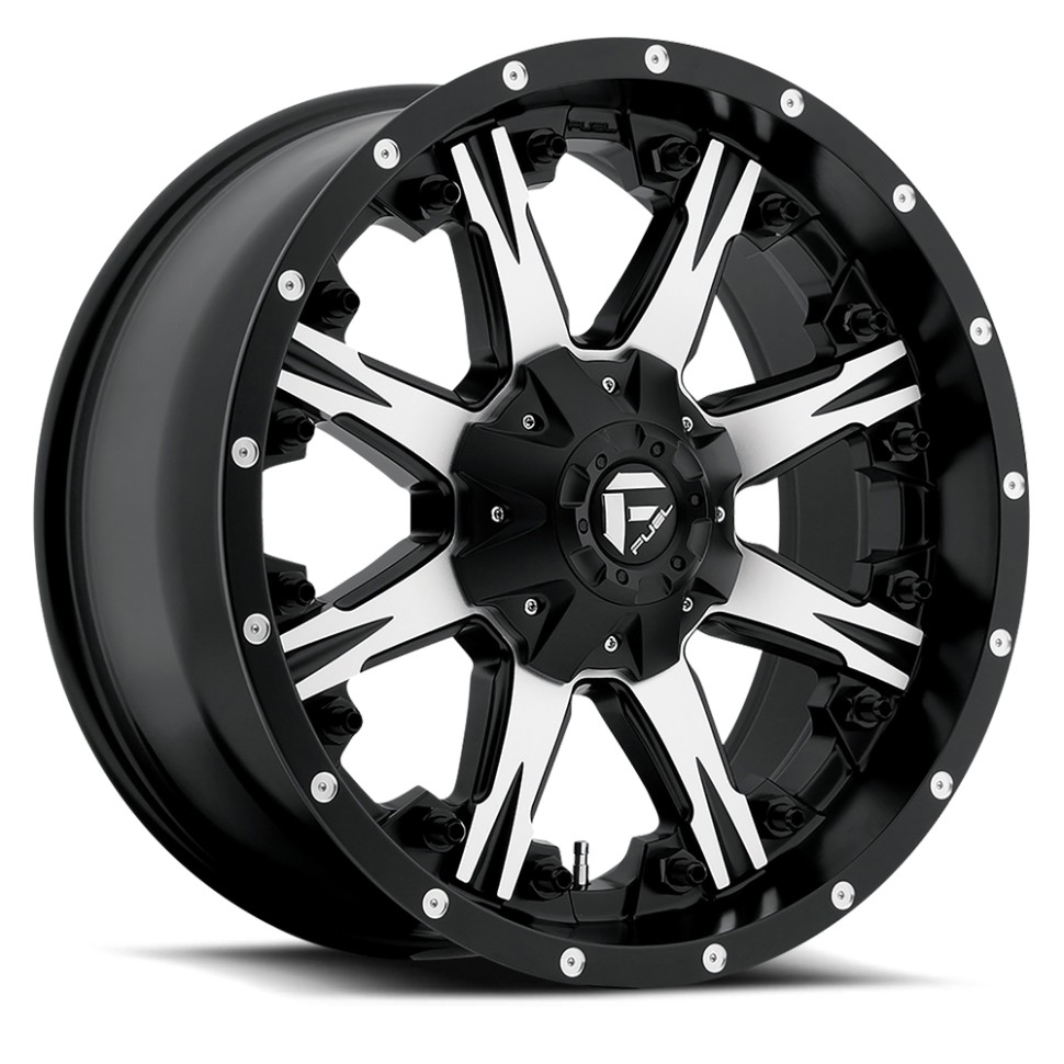 Fuel Off Road D54120008250 Nutz Wheel Matte Black Machined 20x10 -12