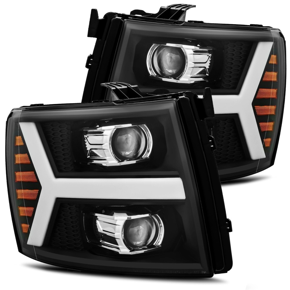 Комплект передних галогеновых фар Chevrolet Silverado 1500/2500/3500 07-14 PRO-Series AlphaRex 880205