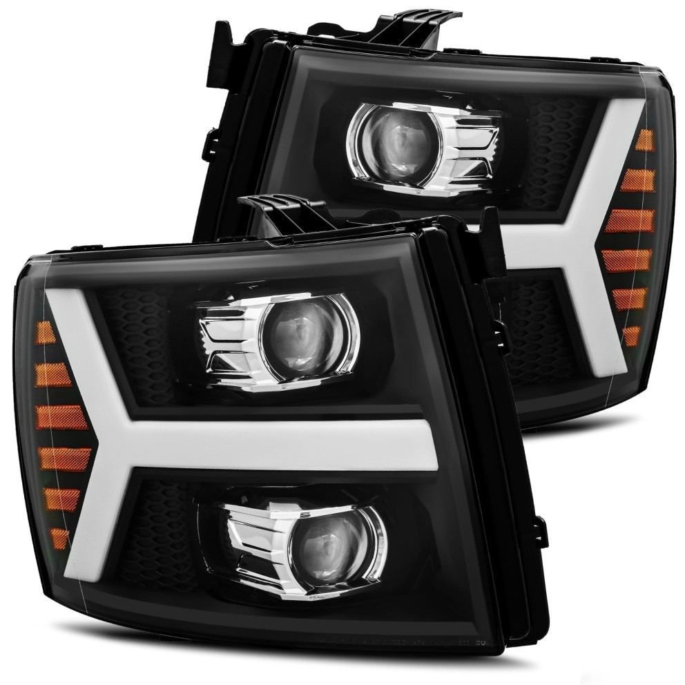Комплект передних галогеновых фар Chevrolet Silverado 1500/2500/3500 07-14 PRO-Series AlphaRex 880205