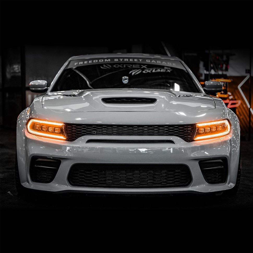 Комплект передних Led фар Dodge Charger 15-23 NOVA-Series AlphaRex 880500