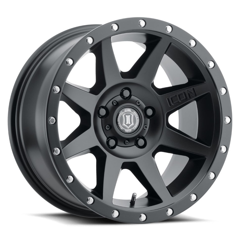 Icon Vehicle Dynamics 1817855557SB Rebound Wheel Satin Black 17x8.5 +25