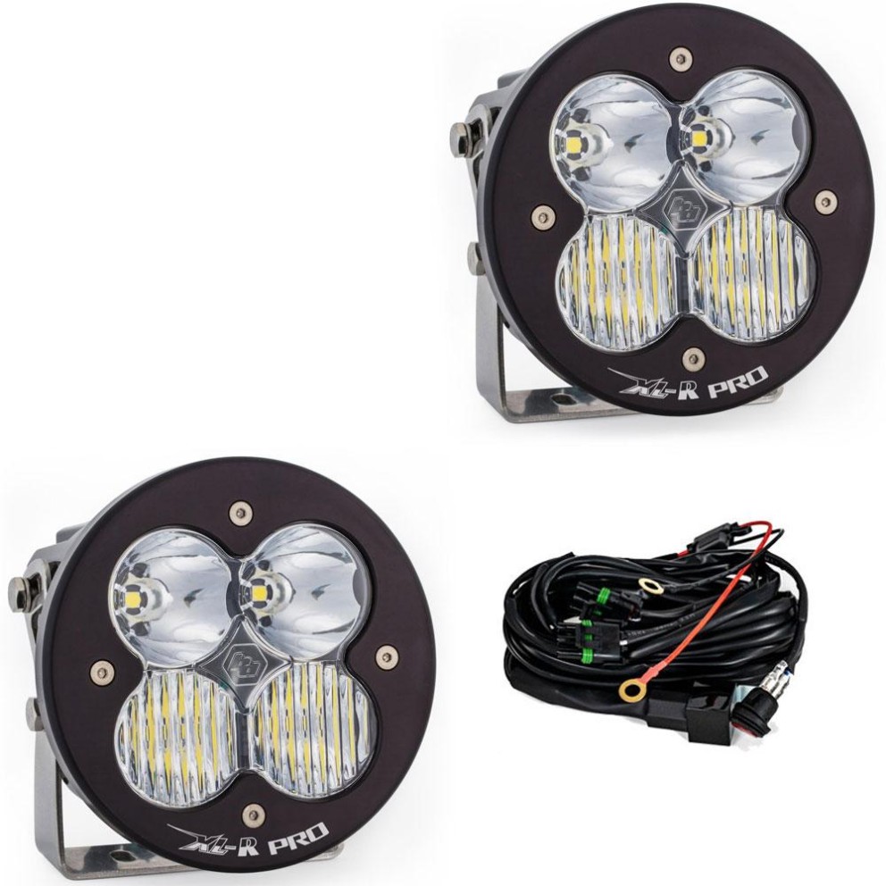 Baja Designs 537803 XL-R Pro 5.24x5.24" Driving/Combo LED Auxiliary Light Pod Pair