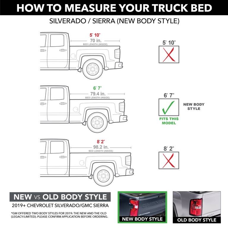 Крышка багажника складная Chevrolet Silverado/GMC Sierra 1500 19-25 6'6" Triad UnderCover TR16023