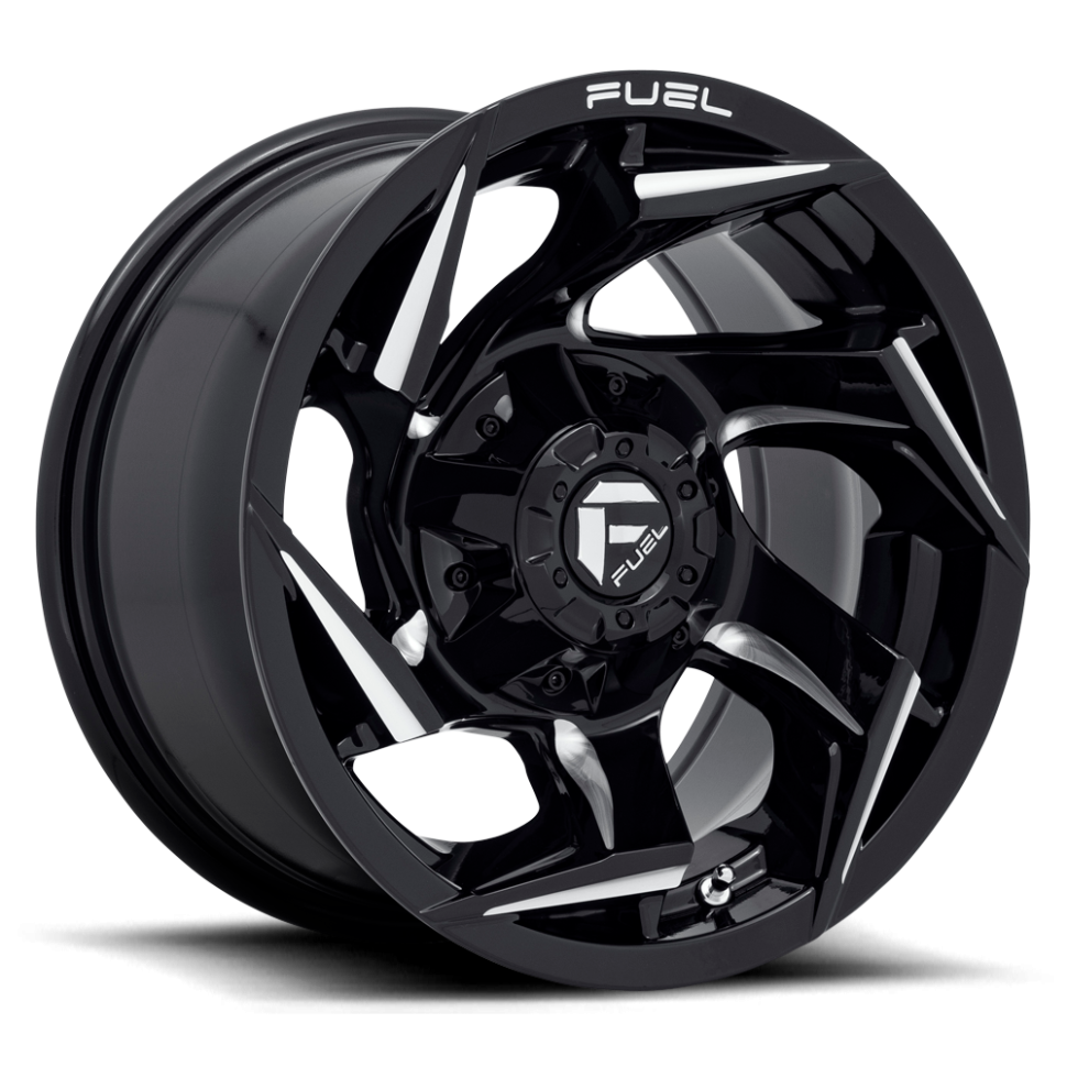 Fuel Off Road D75324201847 Reaction Wheel Gloss Black Milled 24x12 -44