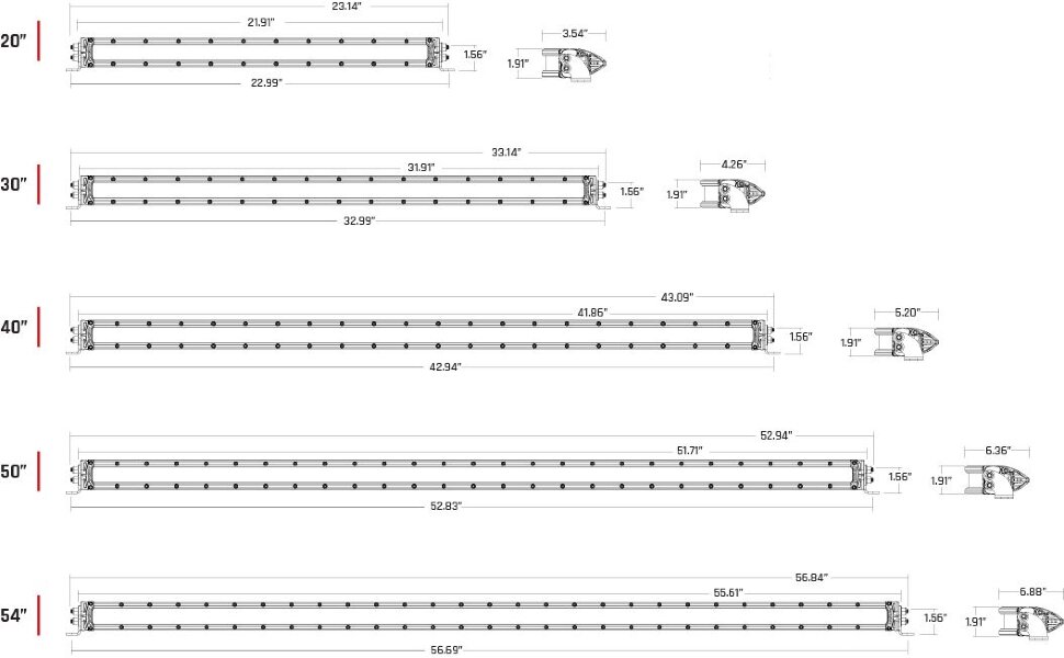 Rigid Industries 88531 RDS-SR Led Light Bar 50" Spot