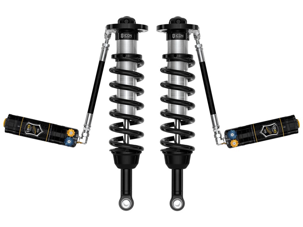 Icon Vehicle Dynamics 58780X 2.5 VS Remote Reservoir CDXS Front Coilover Reservoir Adjustable Shock Lift 1.25-3" Toyota Tacoma 24-26 Pair
