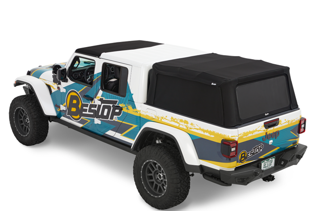 Мягкий кунг Supertop Truck 2 Premium Black Twill Jeep Gladiator JT 20-26 5' Bestop 7732617